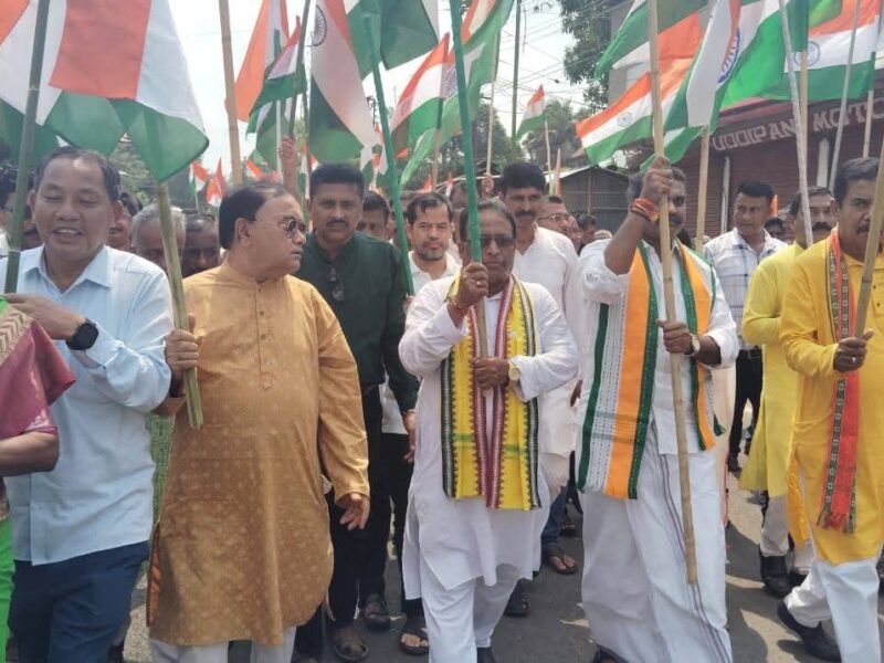 বিলোনিয়ায় তিরঙ্গা রেলিতে ব্যাপক সাড়া , উপস্থিত কেন্দ্রীয় মন্ত্রী